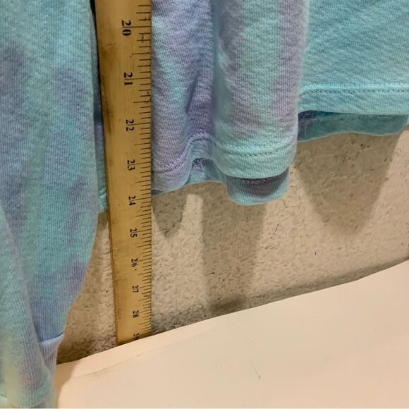 Electric & Rose Oversized High Low Sweatshirt Tie Dye Blue  Small - Picture 9 of 11